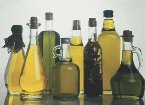 Olive oil glass bottles